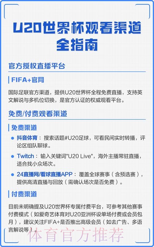 观看世界杯比赛直播渠道汇总